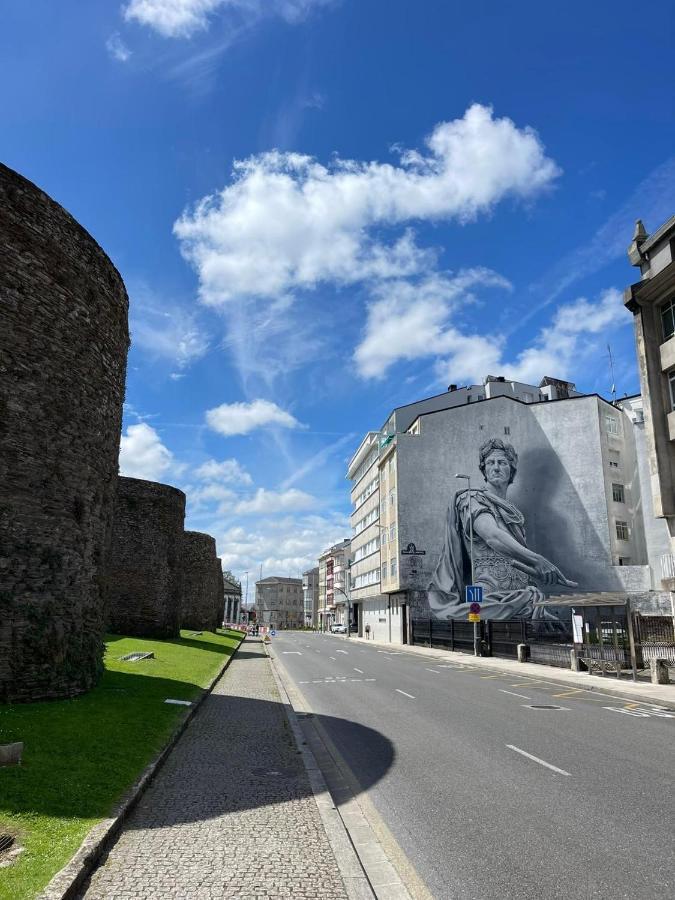 Adarve, Con Parking Y Vistas A La Muralla ลูโก ภายนอก รูปภาพ
