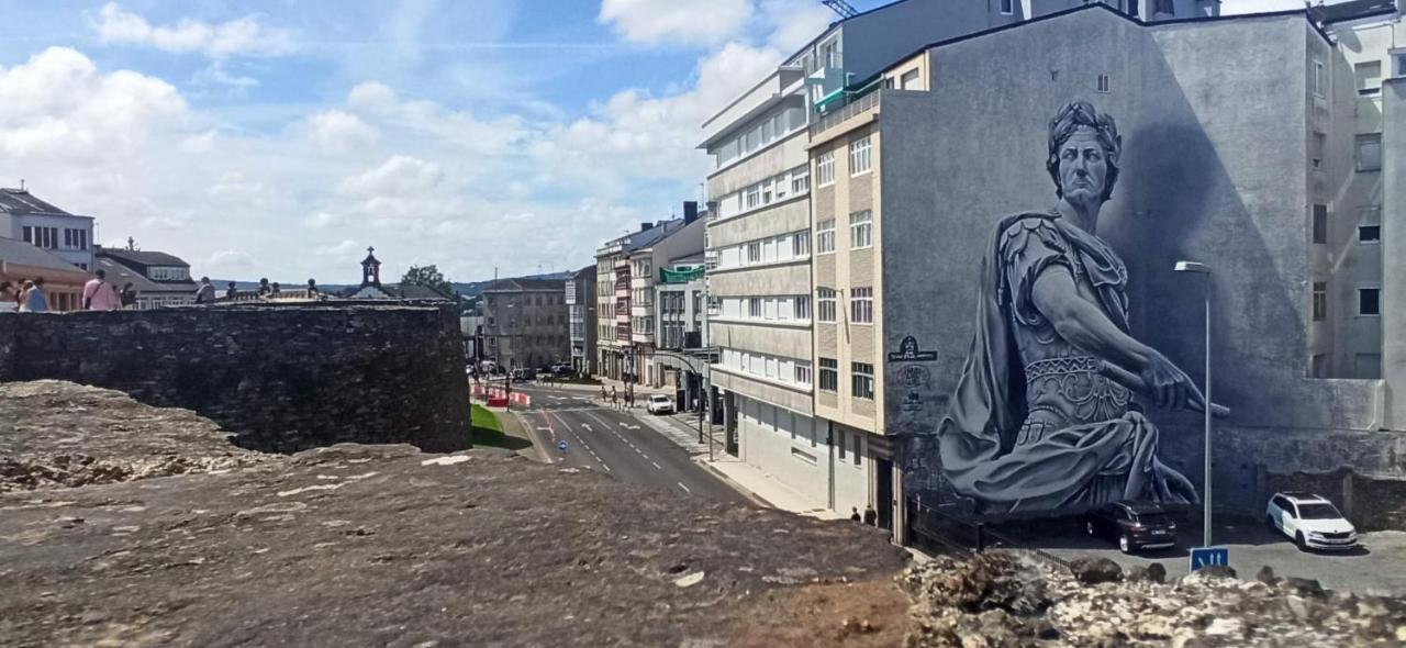 Adarve, Con Parking Y Vistas A La Muralla ลูโก ภายนอก รูปภาพ